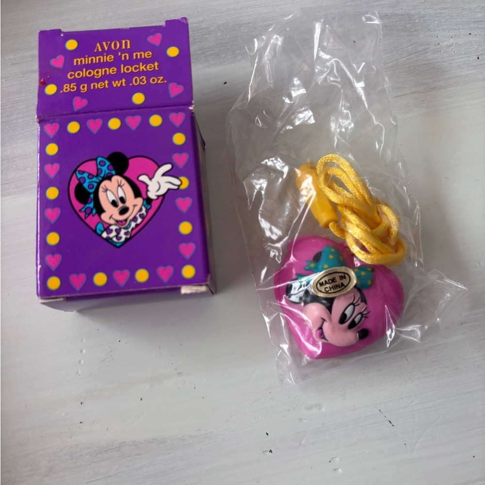 NEW Avon Minnie 'n Me Pink Cologne Locket for Kids 1993 Vintage